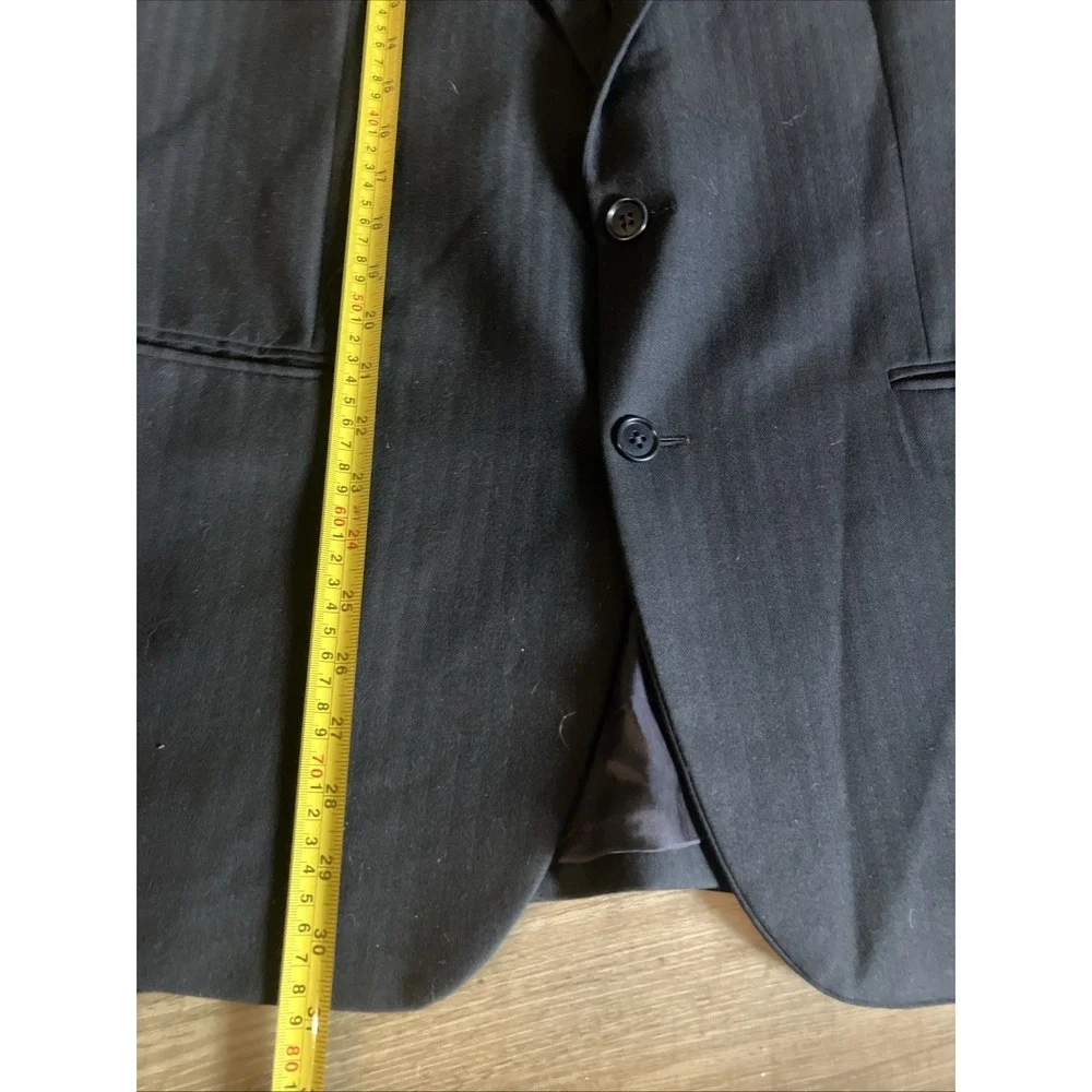 Brooks Brothers‎ Men's Saxxon Wool Blue Black Sport Blazer Jacket 42S/ W37